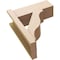 Ekena Millwork 8-in W x 20-in D x 24-in H Funston Block Rough Cedar Woodgrain TimberThane Outlooker, Primed Tan OUTUR080X20X24FST44RCPR - alternate 5